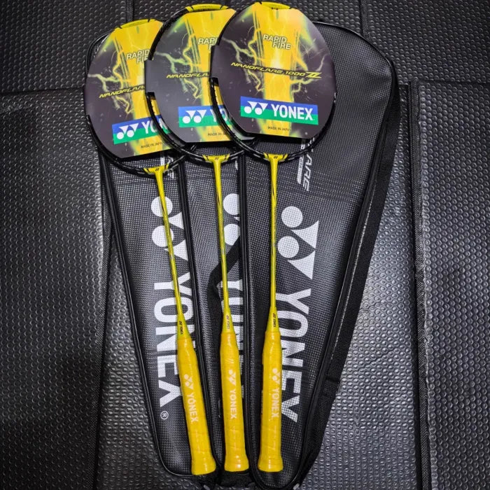 Yonex Nanoflare 1000 Z Badminton Racket – Lightning Yellow (Lakshya Sen’s Racket)