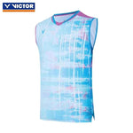 Victor Paris Olympic Edition Sleeveless Badminton Jersey | Lee Zii Jia Pro Match Imported Collection