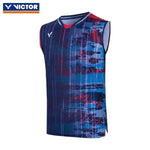 Victor Paris Olympic Edition Sleeveless Badminton Jersey | Lee Zii Jia Pro Match Imported Collection