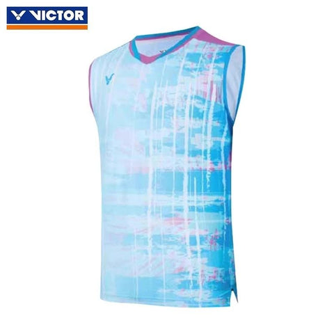Victor Paris Olympic Edition Sleeveless Badminton Jersey | Lee Zii Jia Pro Match Imported Collection